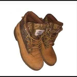 Snakeskin Timberlands